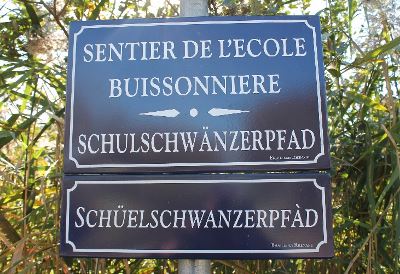plaques de rue bilingues Ecomuse